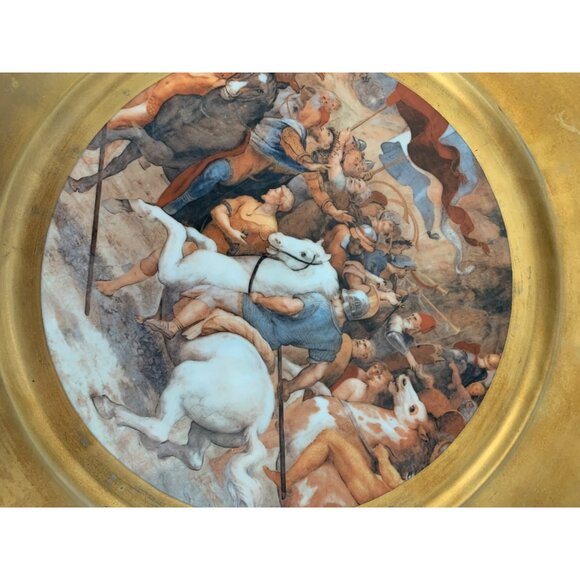 VTG Hutschenreuther Sylvia German Porcelain Plates Raffaello Gold Charger - Picture 15 of 16